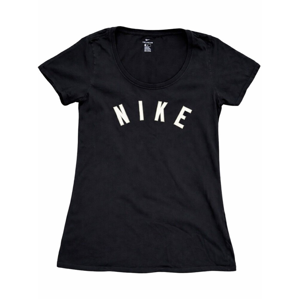 Nike Black White Graphic Tee Womens M Athleisure Workout